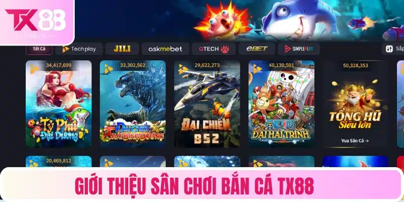 Sảnh bắn cá sinh động, không gian biển xanh thú vị