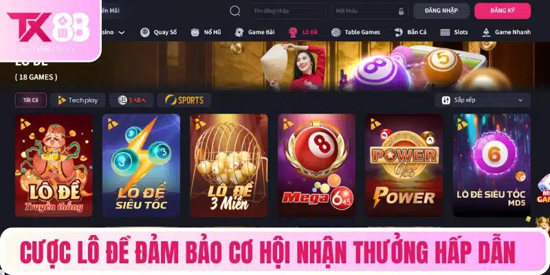 Cược lô đề đảm bảo cơ hội nhận thưởng hấp dẫn
