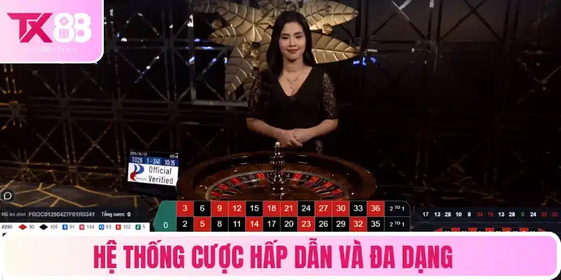 Hệ thống cược cực kỳ hấp dẫn và đa dạng